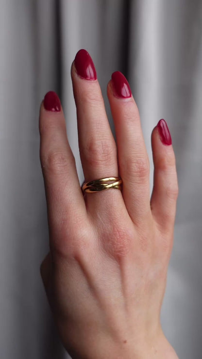 ANNEBRAUNER 3 In 1 Ring 18K Guldbelagt