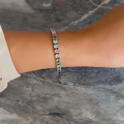 ANNEBRAUNER Tennis Multicolor Bracelet 4mm