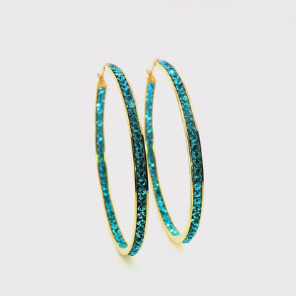 ANNEBRAUNER Creole Thin Big Blue Topaz
