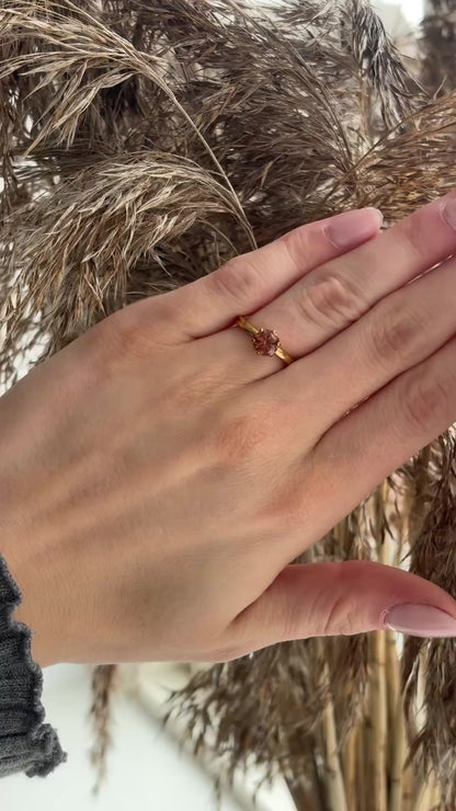ANNEBRAUNER Princess Coffee Ring 18K Guldbelagt
