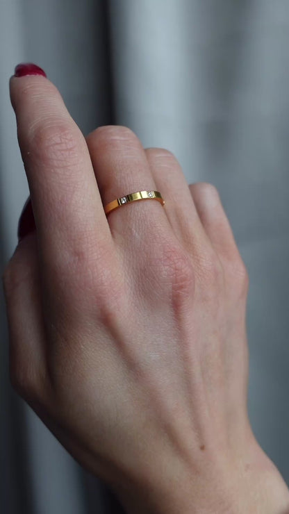ANNEBRAUNER Third Time Ring 18K Guldbelagt