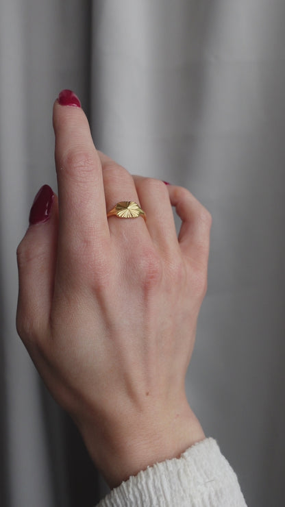 ANNEBRAUNER Sun Burst Ring 18K Guldbelagt