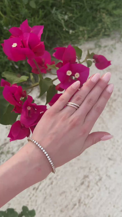 ANNEBRAUNER Tennis Petite Armbånd