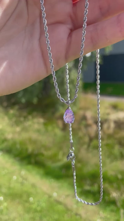 ANNEBRAUNER Swirl Drop Necklace