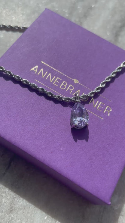 ANNEBRAUNER Swirl Drop Necklace